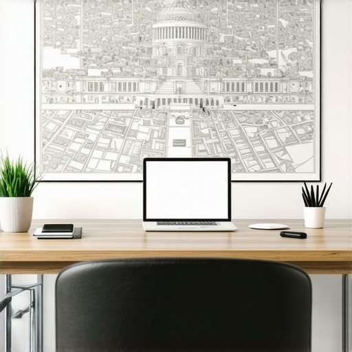 Team planning local SEO strategies with Washington DC map