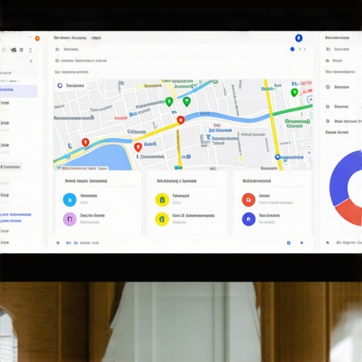 Data-Driven DC Map Optimization Person analyzing local data analytics on a digital dashboard for Washington DC Google Maps strategy
