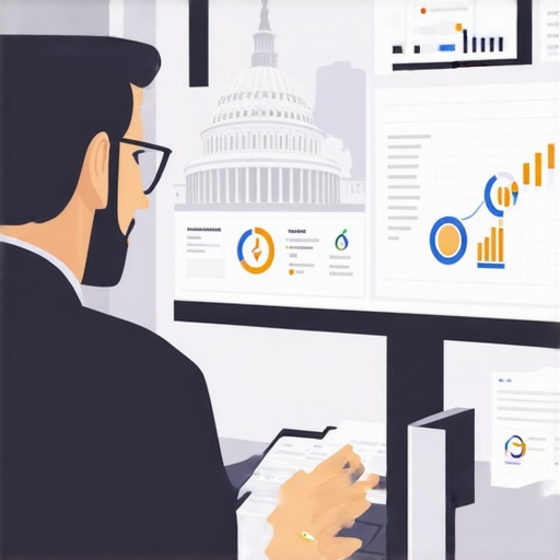 Deepening Local SEO Strategies in Washington DC SEO professional analyzing Washington DC local search data on PC