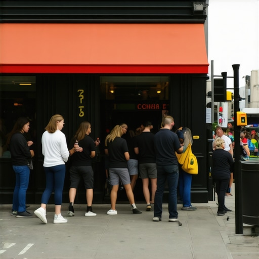 Busy Washington D.C. storefront reflecting vibrant local business scene.