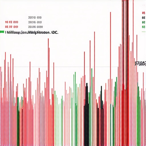 Line graph illustrating fluctuations in Google Maps rankings for a Washington, DC business over several months.