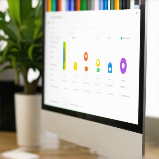 An individual analyzing local SEO metrics on a computer for Washington DC business rankings.