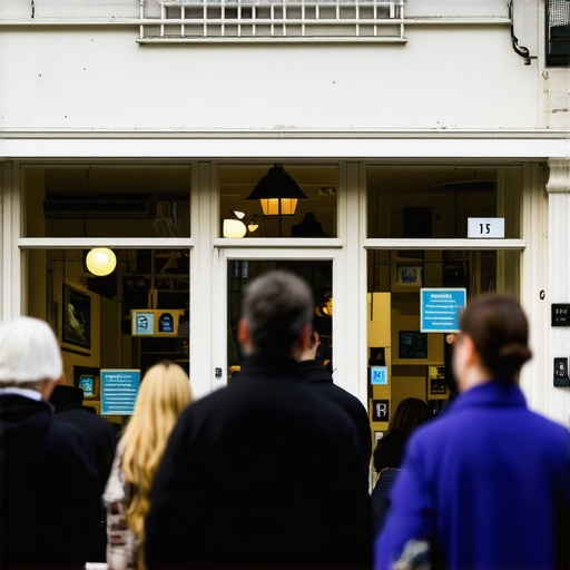 A vibrant Washington, DC storefront along a busy street, highlighting local business activity.