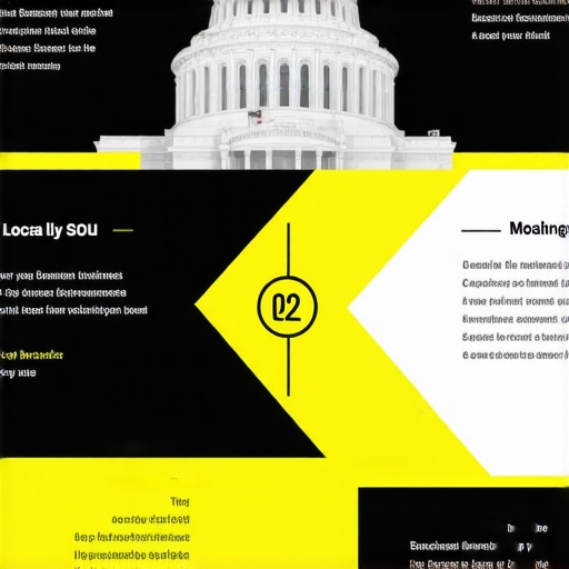 Infographic outlining steps to enhance local SEO presence in Washington, D.C.