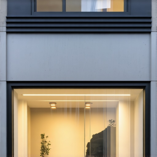 A modern storefront representing a small business in Washington DC with visible branding and signage