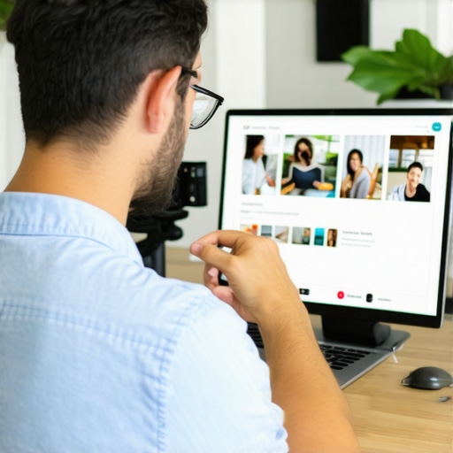 Business owner enhancing local profile with geo-tagged photos and neighborhood keywords