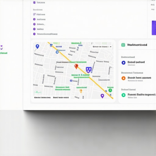 Digital SEO Dashboard for DC Business Screenshot of local SEO tools monitoring Washington D.C. map rankings.