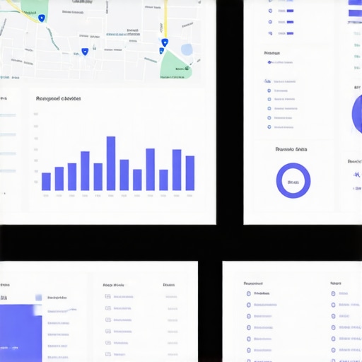 Local SEO Analytics Dashboard Digital analytics dashboard displaying local SEO performance metrics for Washington DC businesses.