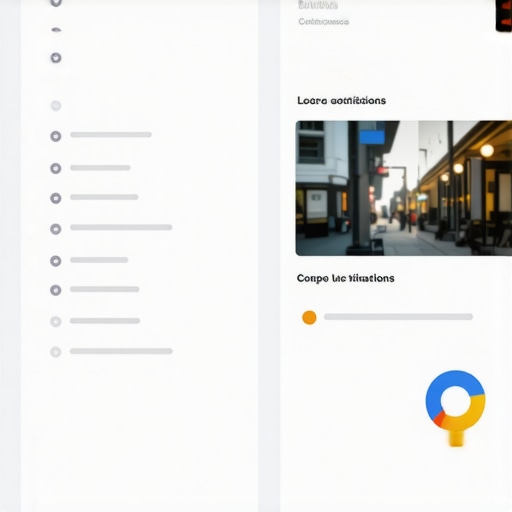 Screenshot of a Google Business dashboard with local listings and photos for a DC business